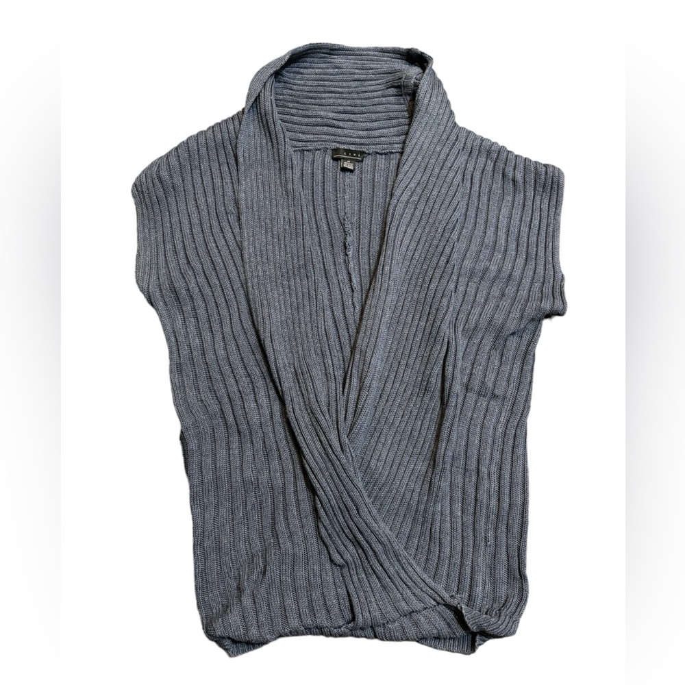 Medium LINE THE LABEL Blue Knit Vest Sweater